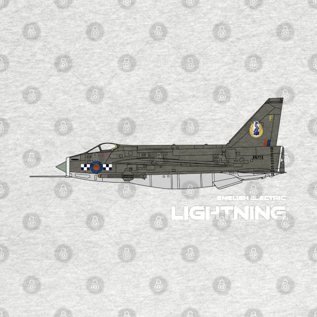 English Electric Lightning (19 Sqd RAF) by BearCaveDesigns